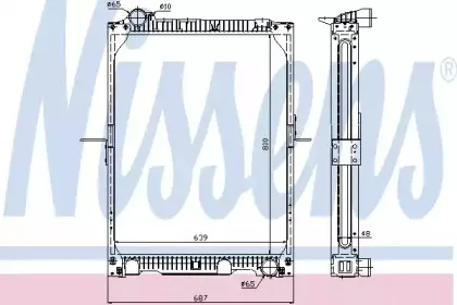 62524A NISSENS Радиатор, охлаждение двигателя