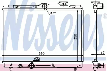 64839 NISSENS Радиатор, охлаждение двигателя
