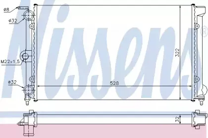 651111 NISSENS Радиатор, охлаждение двигателя