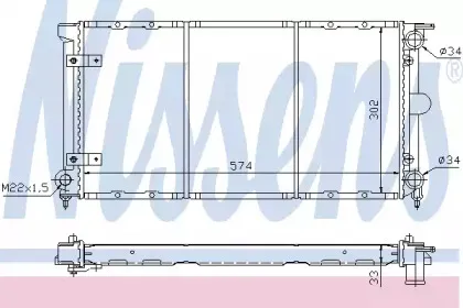 65264 NISSENS Радиатор, охлаждение двигателя