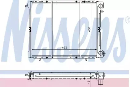 63906 NISSENS Радиатор, охлаждение двигателя