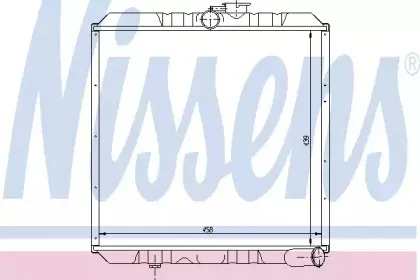 64015 NISSENS Радиатор, охлаждение двигателя