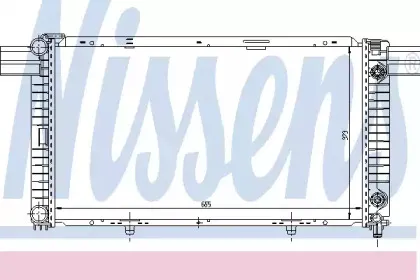 62533 NISSENS Радиатор, охлаждение двигателя