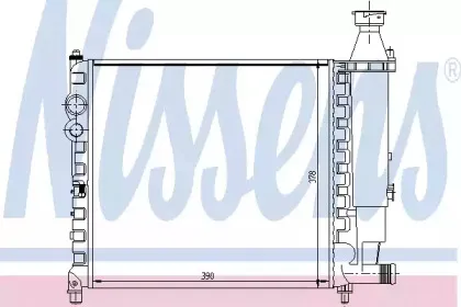 63411 NISSENS Радиатор, охлаждение двигателя