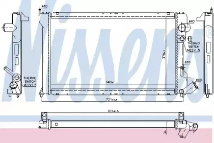 61231 NISSENS Радиатор, охлаждение двигателя