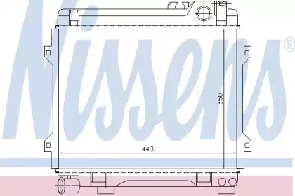 60658 NISSENS Радиатор, охлаждение двигателя
