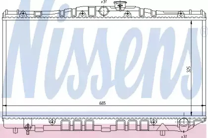 64717 NISSENS Радиатор, охлаждение двигателя