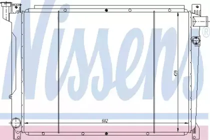 62941 NISSENS Радиатор, охлаждение двигателя