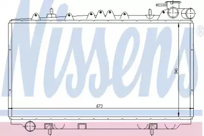 62940 NISSENS Радиатор, охлаждение двигателя