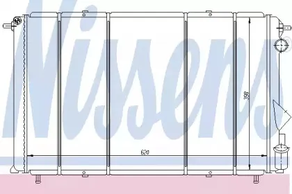 63874 NISSENS Радиатор, охлаждение двигателя