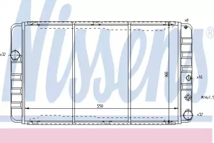 65507 NISSENS Радиатор, охлаждение двигателя