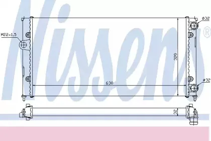 651931 NISSENS Радиатор, охлаждение двигателя