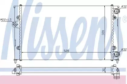 651941 NISSENS Радиатор, охлаждение двигателя