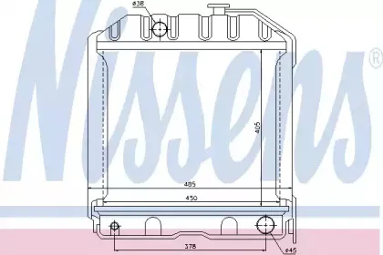 62360 NISSENS Радиатор, охлаждение двигателя