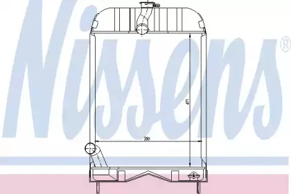 62253 NISSENS Радиатор, охлаждение двигателя