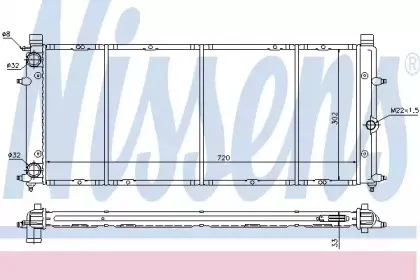 65184 NISSENS Радиатор, охлаждение двигателя