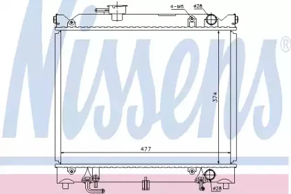 64079 NISSENS Радиатор, охлаждение двигателя