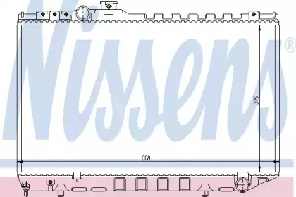 64729 NISSENS Радиатор, охлаждение двигателя