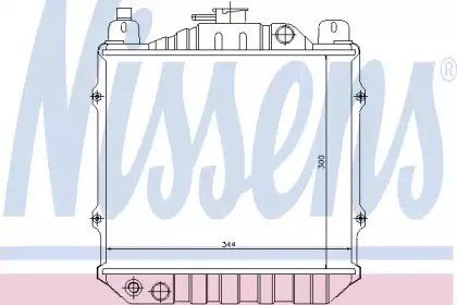 64078 NISSENS Радиатор, охлаждение двигателя