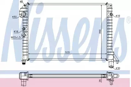 65517 NISSENS Радиатор, охлаждение двигателя