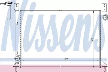 62948 NISSENS Радиатор, охлаждение двигателя