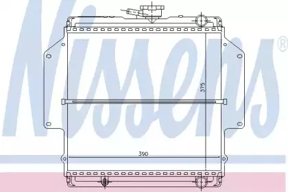 64184 NISSENS Радиатор, охлаждение двигателя