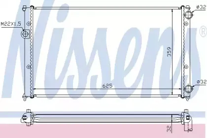 652441 NISSENS Радиатор, охлаждение двигателя