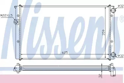 652471 NISSENS Радиатор, охлаждение двигателя