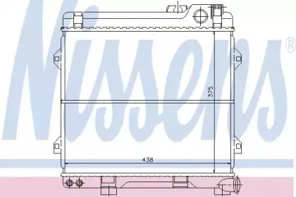 60639 NISSENS Радиатор, охлаждение двигателя