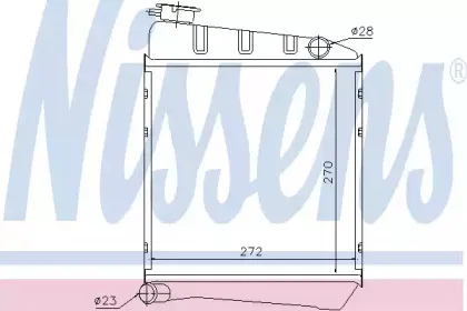 60519 NISSENS Радиатор, охлаждение двигателя