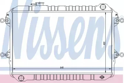 62417 NISSENS Радиатор, охлаждение двигателя