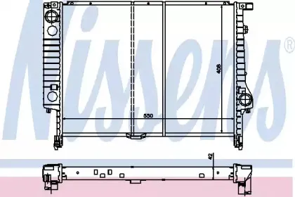 60793 NISSENS Радиатор, охлаждение двигателя