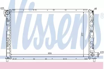 60978 NISSENS Радиатор, охлаждение двигателя