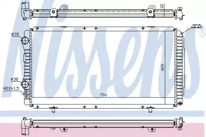 61390 NISSENS Радиатор, охлаждение двигателя