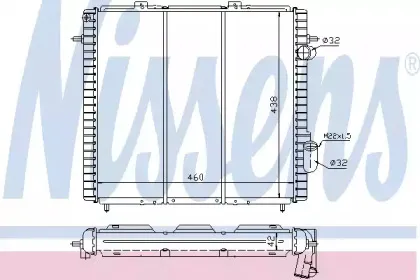 63947 NISSENS Радиатор, охлаждение двигателя