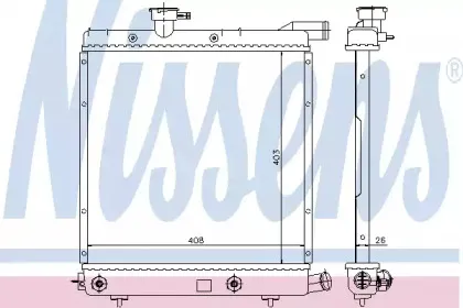60979 NISSENS Радиатор, охлаждение двигателя