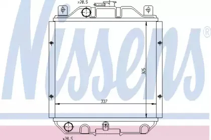 64182 NISSENS Радиатор, охлаждение двигателя