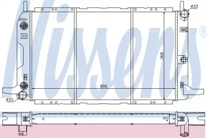 62229 NISSENS Радиатор, охлаждение двигателя
