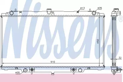 62953A NISSENS Радиатор, охлаждение двигателя