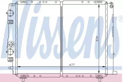 62328 NISSENS Радиатор, охлаждение двигателя