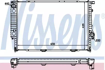 60747A NISSENS Радиатор, охлаждение двигателя