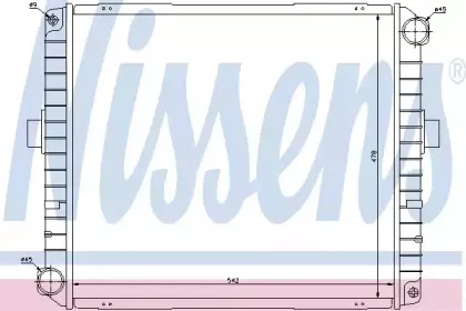 62347 NISSENS Радиатор, охлаждение двигателя