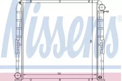 62346 NISSENS Радиатор, охлаждение двигателя
