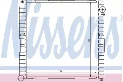 62345A NISSENS Радиатор, охлаждение двигателя