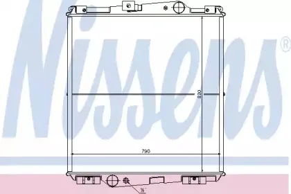 65464 NISSENS Радиатор, охлаждение двигателя