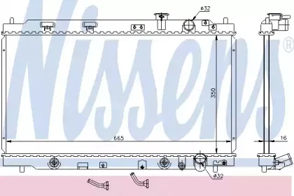 64094 NISSENS Радиатор, охлаждение двигателя