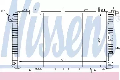 62958 NISSENS Радиатор, охлаждение двигателя