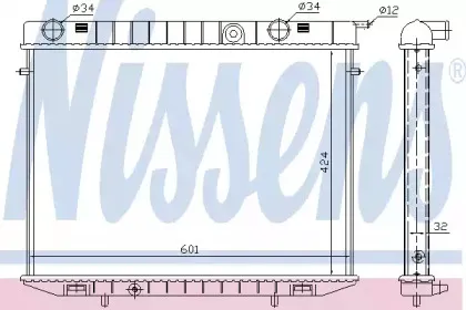 63244 NISSENS Радиатор, охлаждение двигателя
