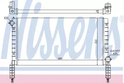 61769 NISSENS Радиатор, охлаждение двигателя
