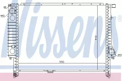 60605 NISSENS Радиатор, охлаждение двигателя